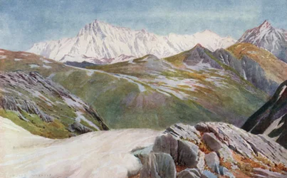 Distant View of Nanga Parbat, from the Kamri Pass